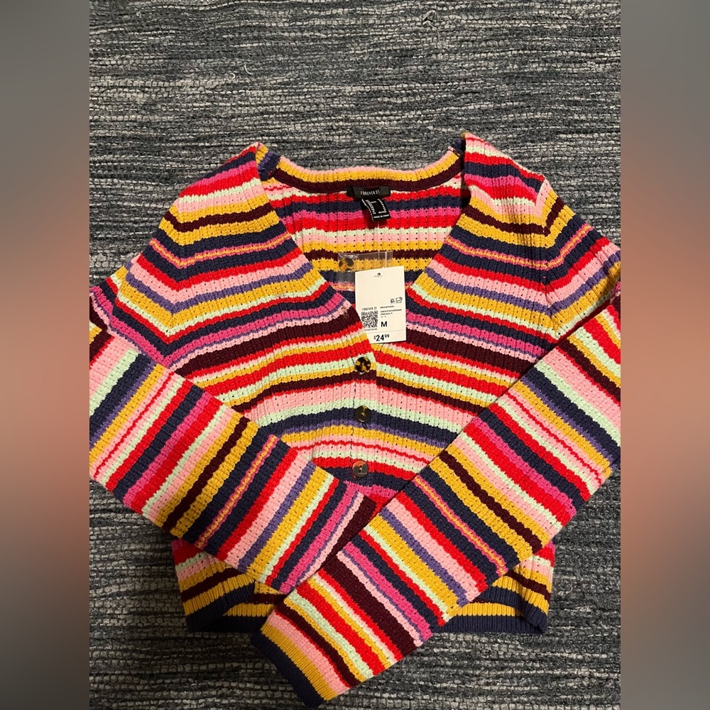 cute colorful cardigan button up knit